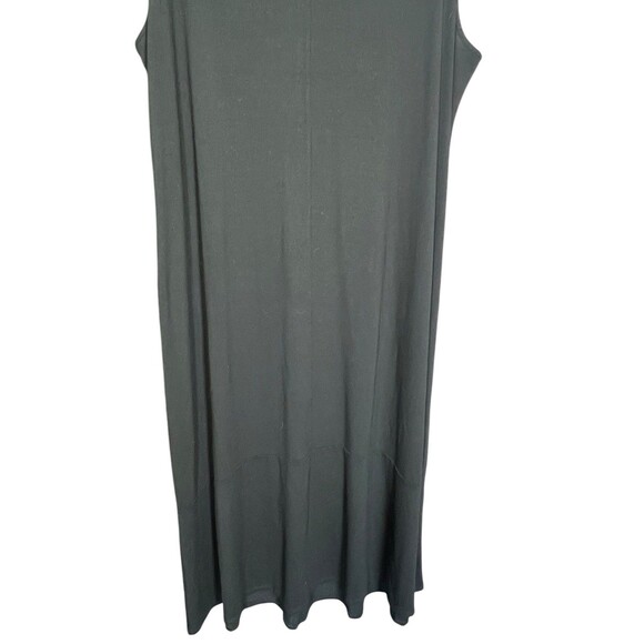 J Jill Wearever Black Sleeveless Maxi Dress XL Petite Minimalist Travel‎ - Picture 3 of 10